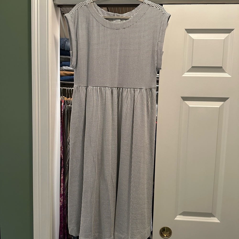 Pinstriped Maeve Dress